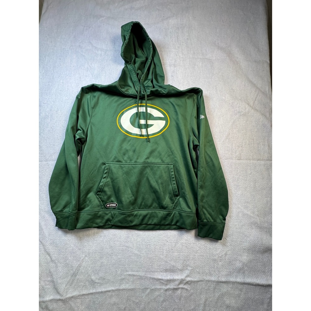 New Era NFL Green Bay Packers Combine Authentic Hoodie Mens XXL Green Fleece